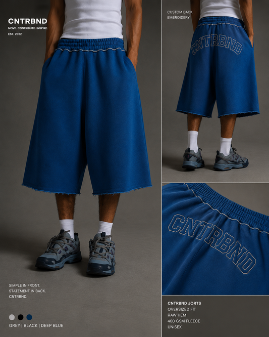 Raw hem jorts