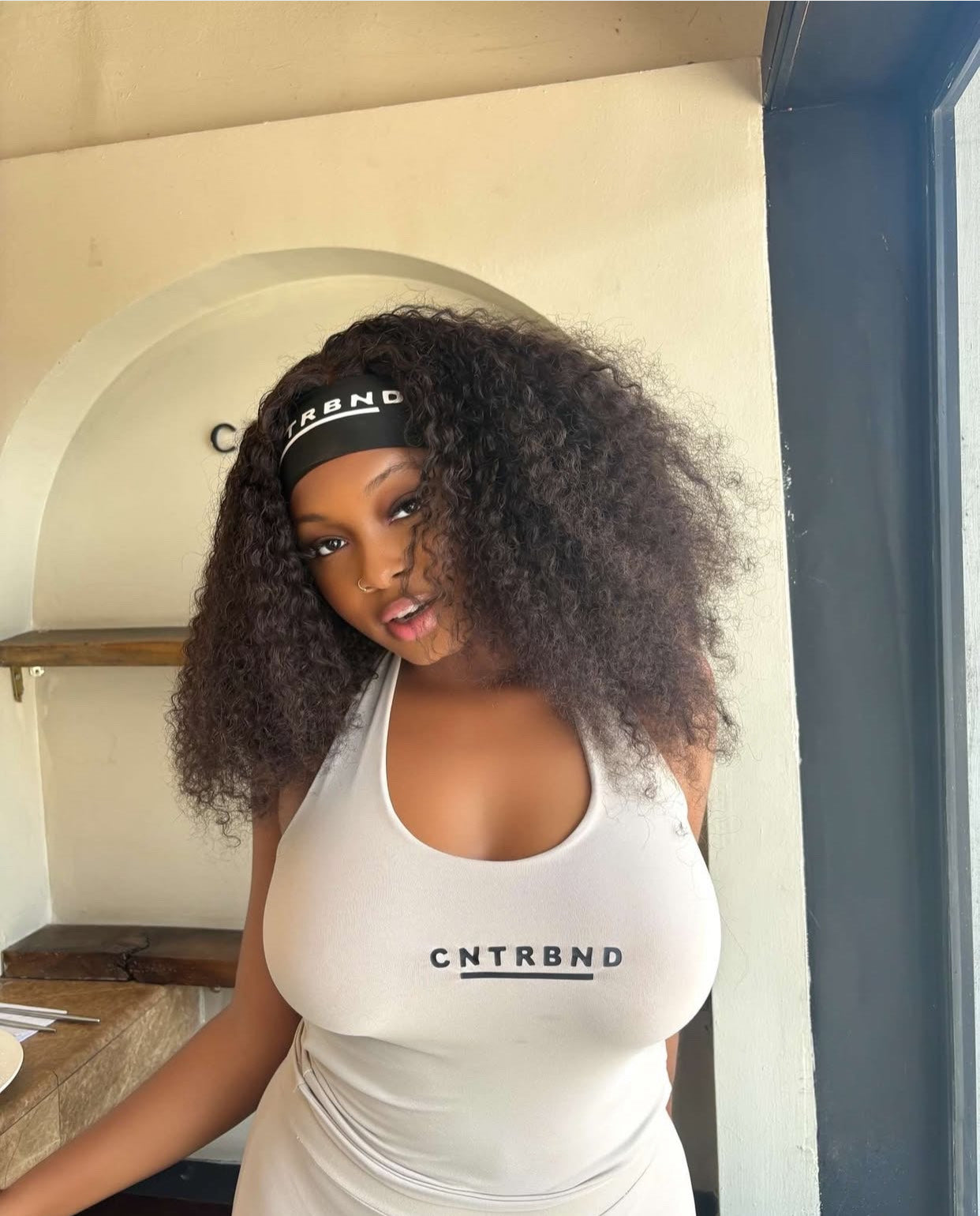 Grey Halter Neck Top