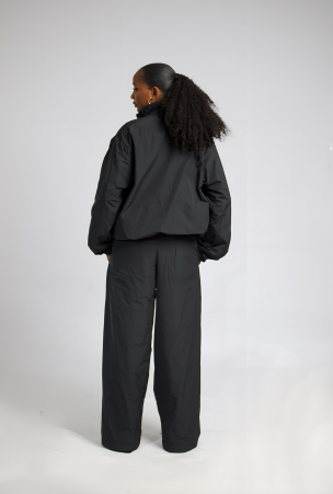 Black Tracksuit Set (Top + Bottom)