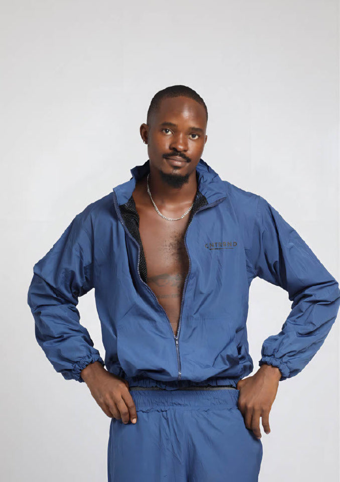 Navy Tracksuit Set (Top + Bottom)