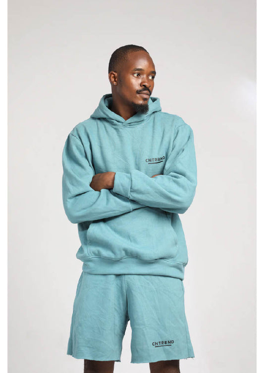 Turquoise Regular Shorts