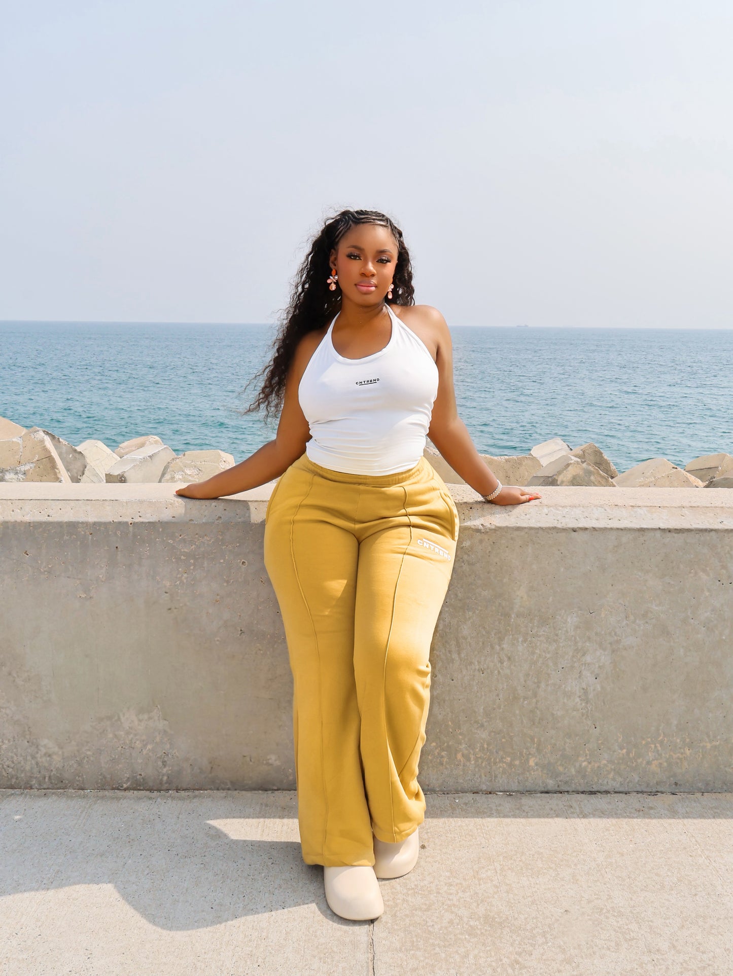 Mustard Lined joggers