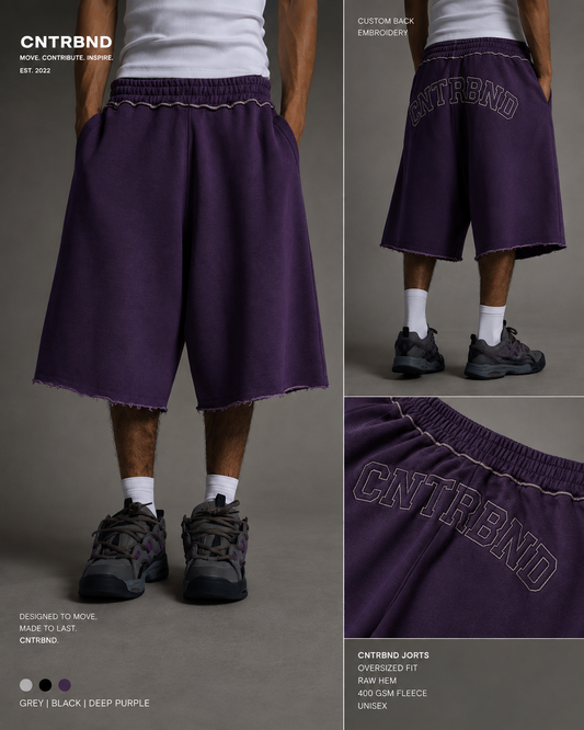 Raw hem jorts