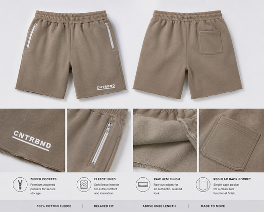 Raw hem Shorts