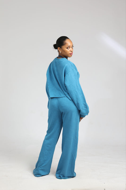 Shrug and flared joggers set
