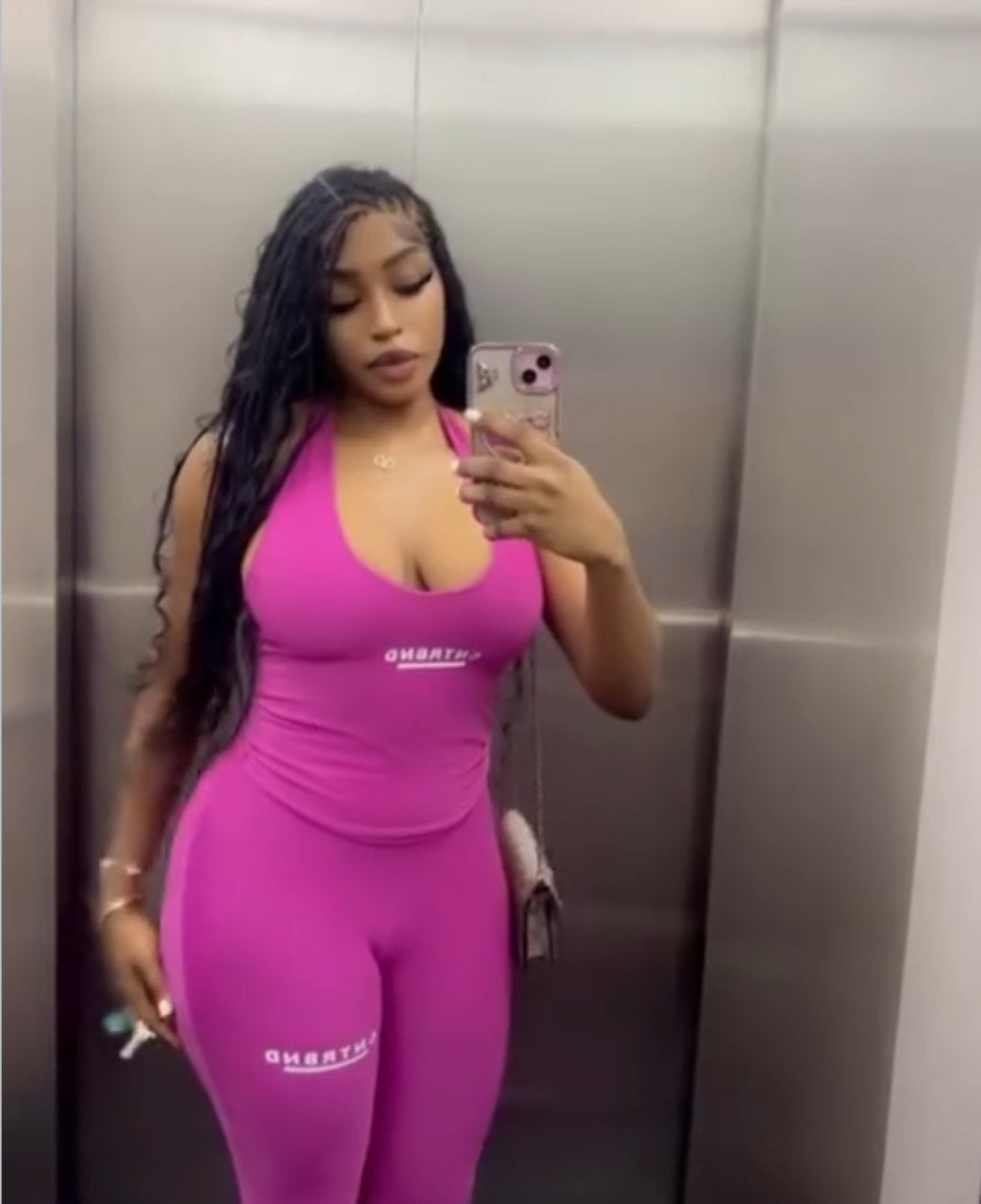 Pink Halter Neck Top