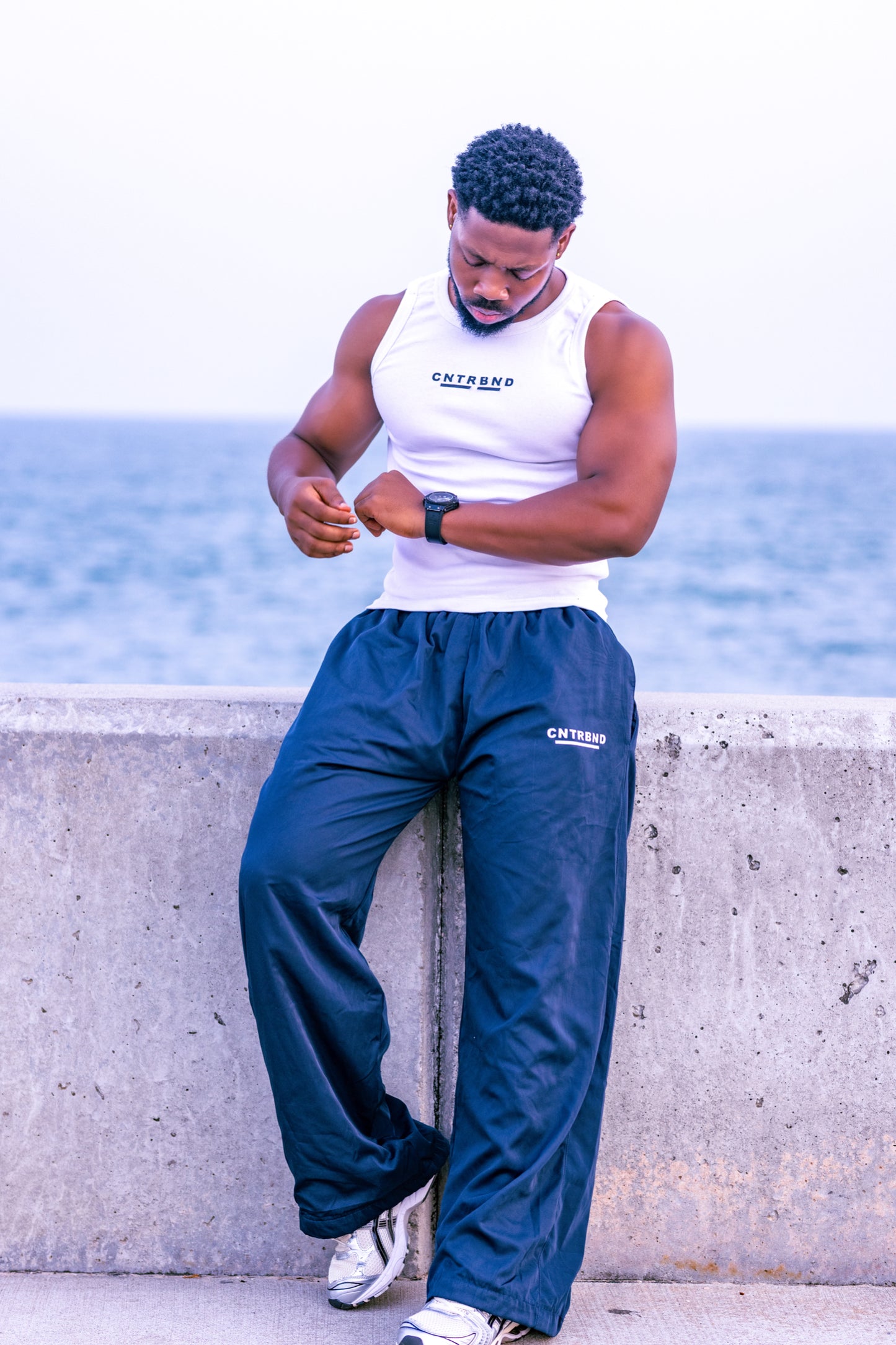 Navy Tracksuit Bottoms