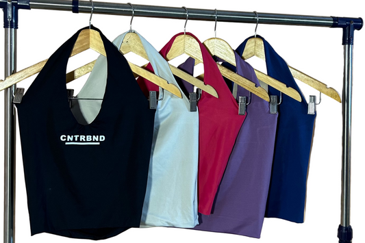 Black Halter Neck Top