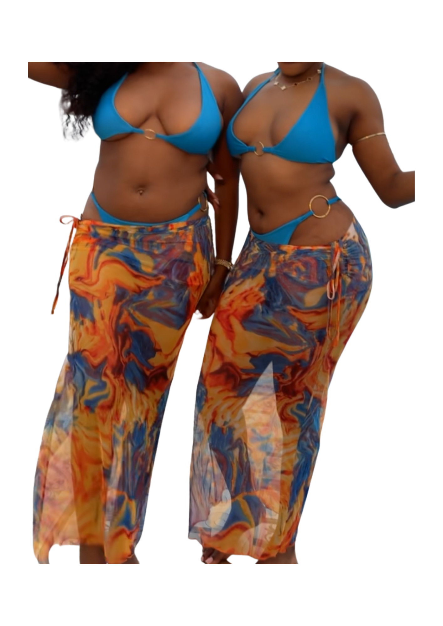 Multicolor mesh set (just skirt)