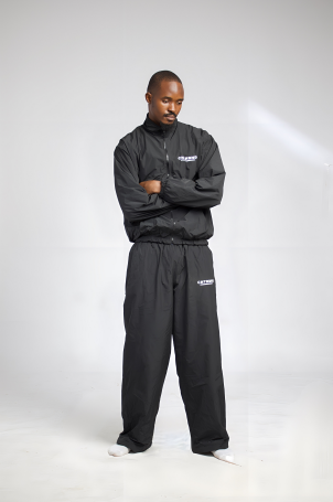 Black Tracksuit Set (Top + Bottom)