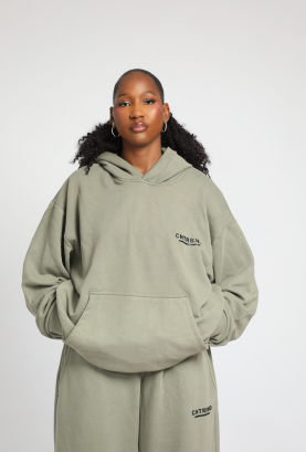 Green Hoodie + Shorts + Jogger Set