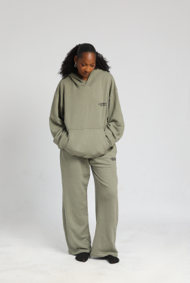 Green Hoodie + Jogger Set