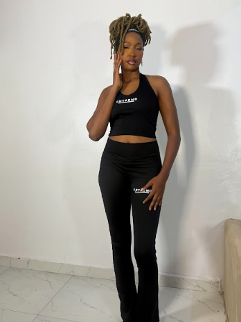 Black Halter Neck Top